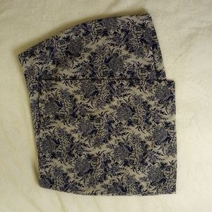 Piperlime | Blue Floral Short Mini Skirt